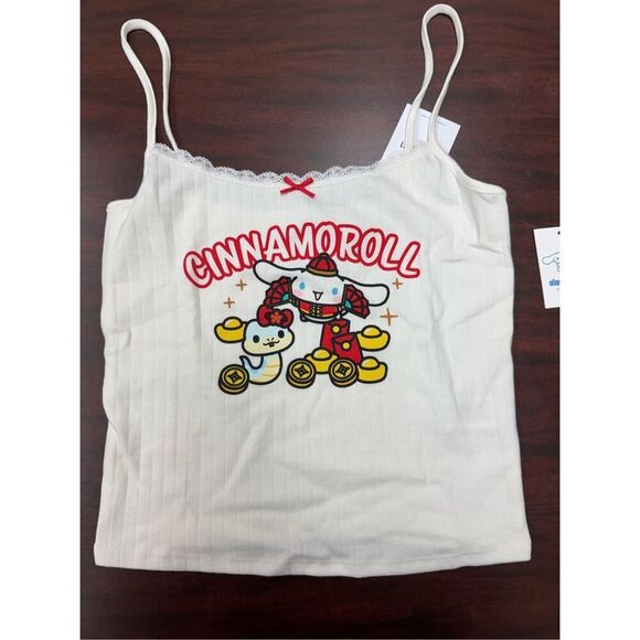 NWT Cinnamoroll Lunar New Year Cream Colored Cami Size Medium - Picture 1 of 8